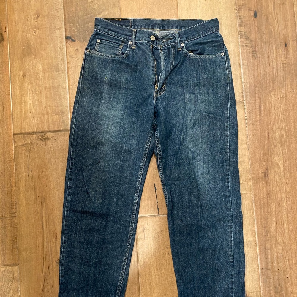Perfectly worn in Levi’s jeans